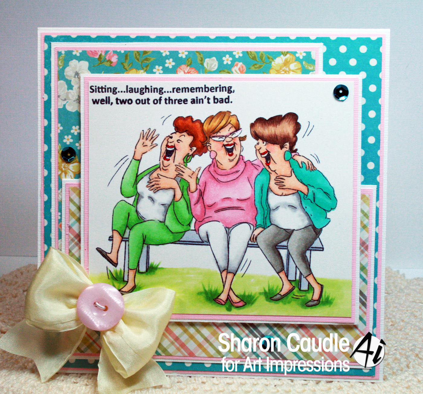 Gramma's House of Cards Art Impressions Challenge In with the new!