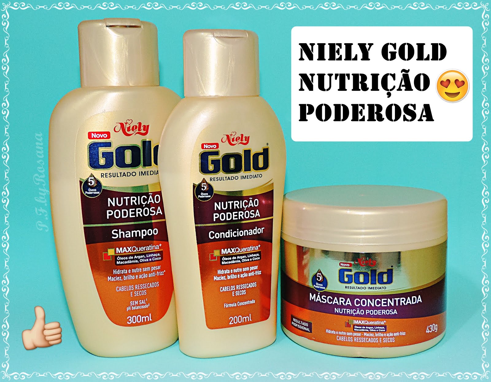 Praticidades Femininas Resenha kit capilar Niely Gold Nutrição Poderosa