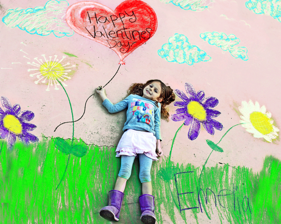 Creatively Quirky at Home Chalk Valentines no candy option.