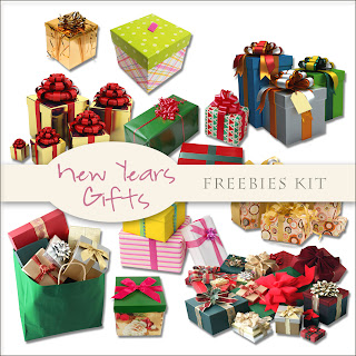 Unique gift ideas and personalised gifts Scrap. DOT: Freebies New Years Gifts Kit