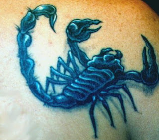 Blue Scorpion Tattoo Picture
