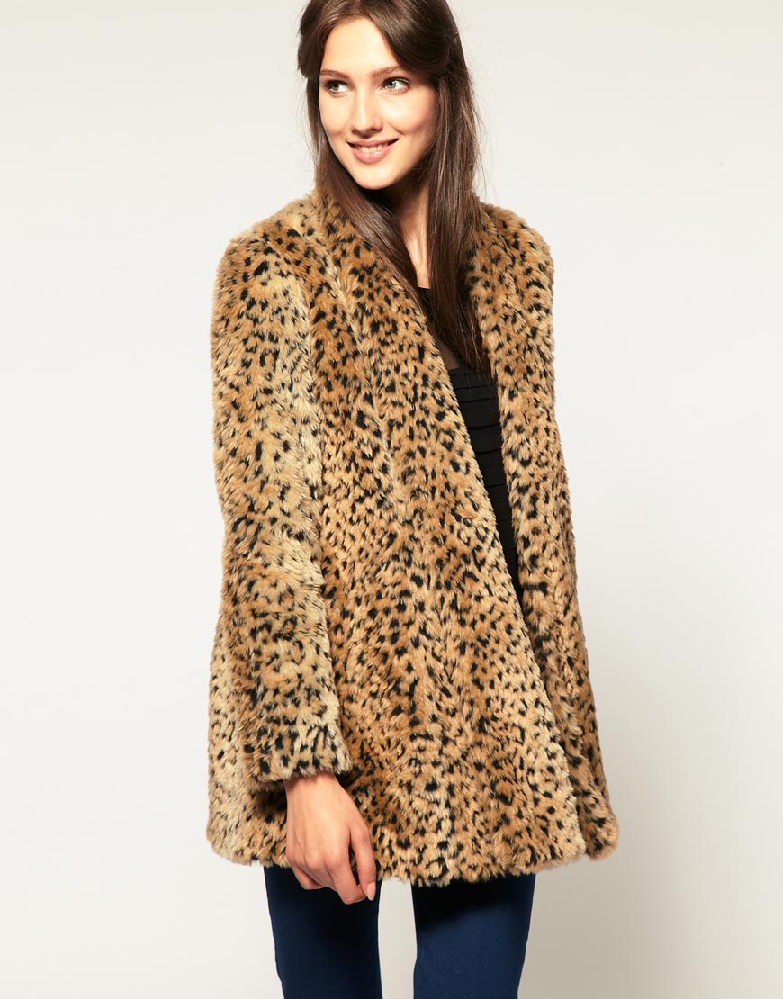 Asos Leopard Coat