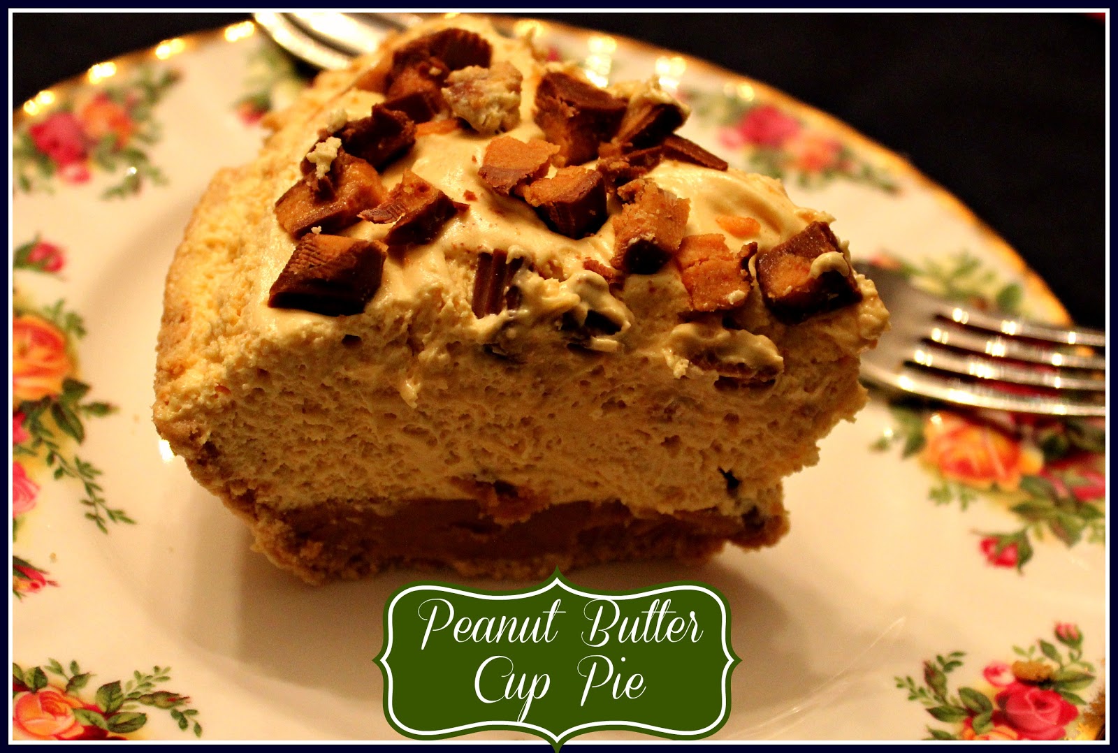 Sweet Tea and Cornbread Peanut Butter Cup Pie!
