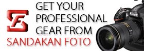 My photographic equipments and website supported by Sandakan Foto