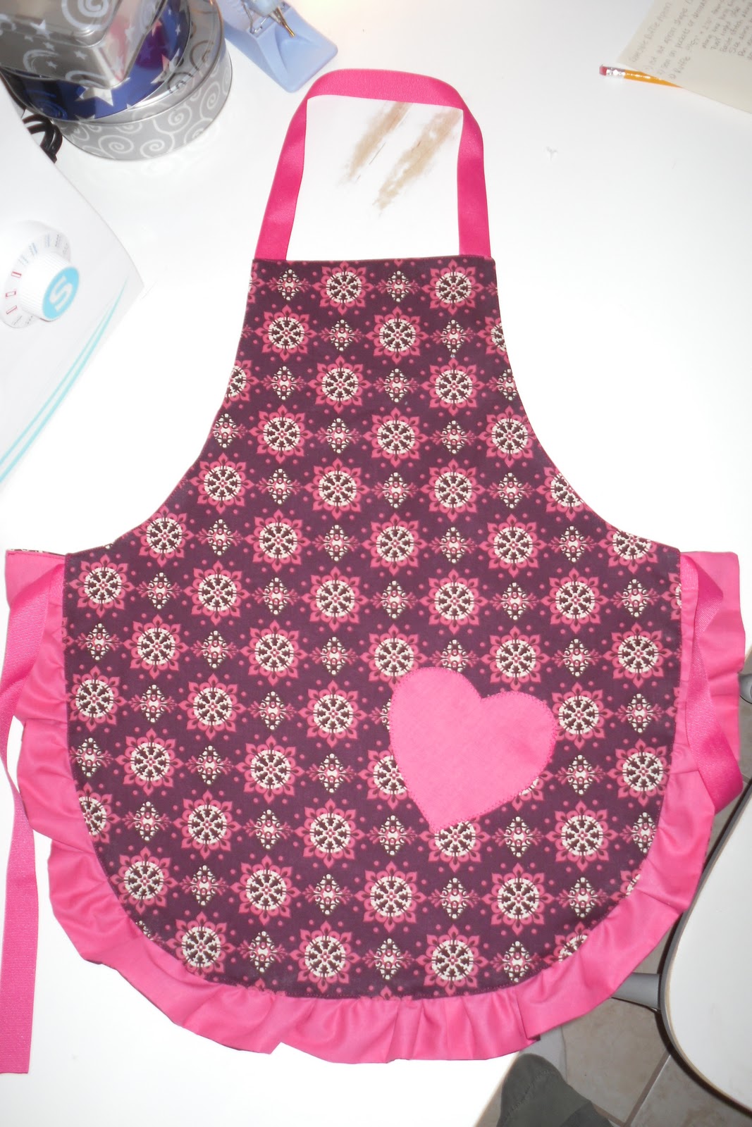 Homemade Home Reversible Ruffle Apron