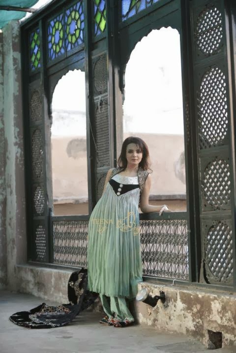 New Party Wear Dresses Collection 2014 For Women And Girls By Hina Butt New Party Wear Dresses Collection 2014 For Women And Girls By Hina Butt