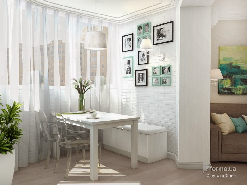 Ekaterina brodskaya design: как объединить балкон и кухню.