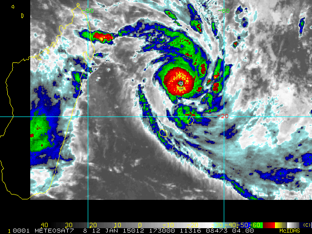Cyclone tropical Intense Bansi: le point à 22h00
