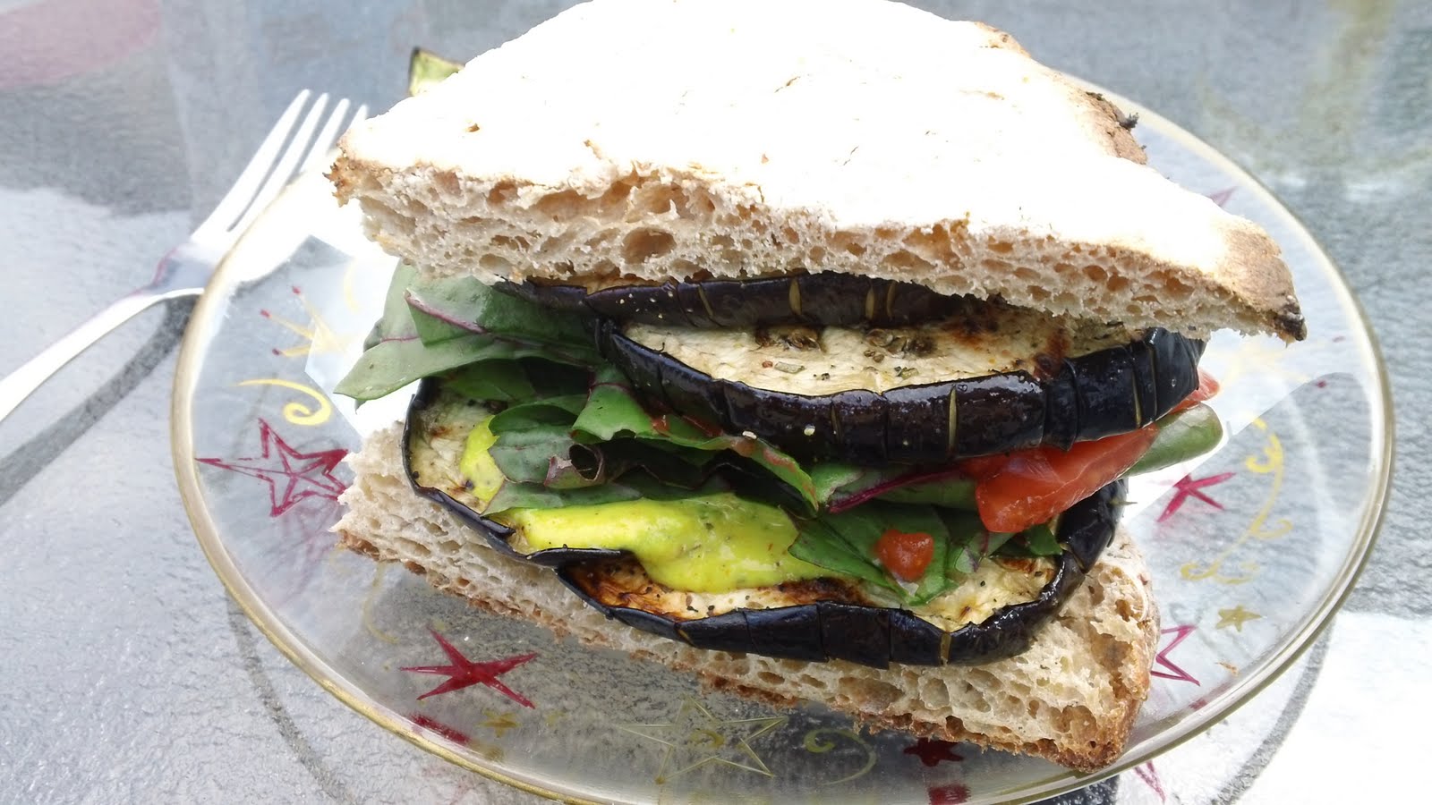 Choice Sustenance Grilled Eggplant Sandwiches