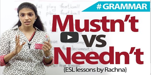 When to use must not and need not in english When to use must not and need not in english