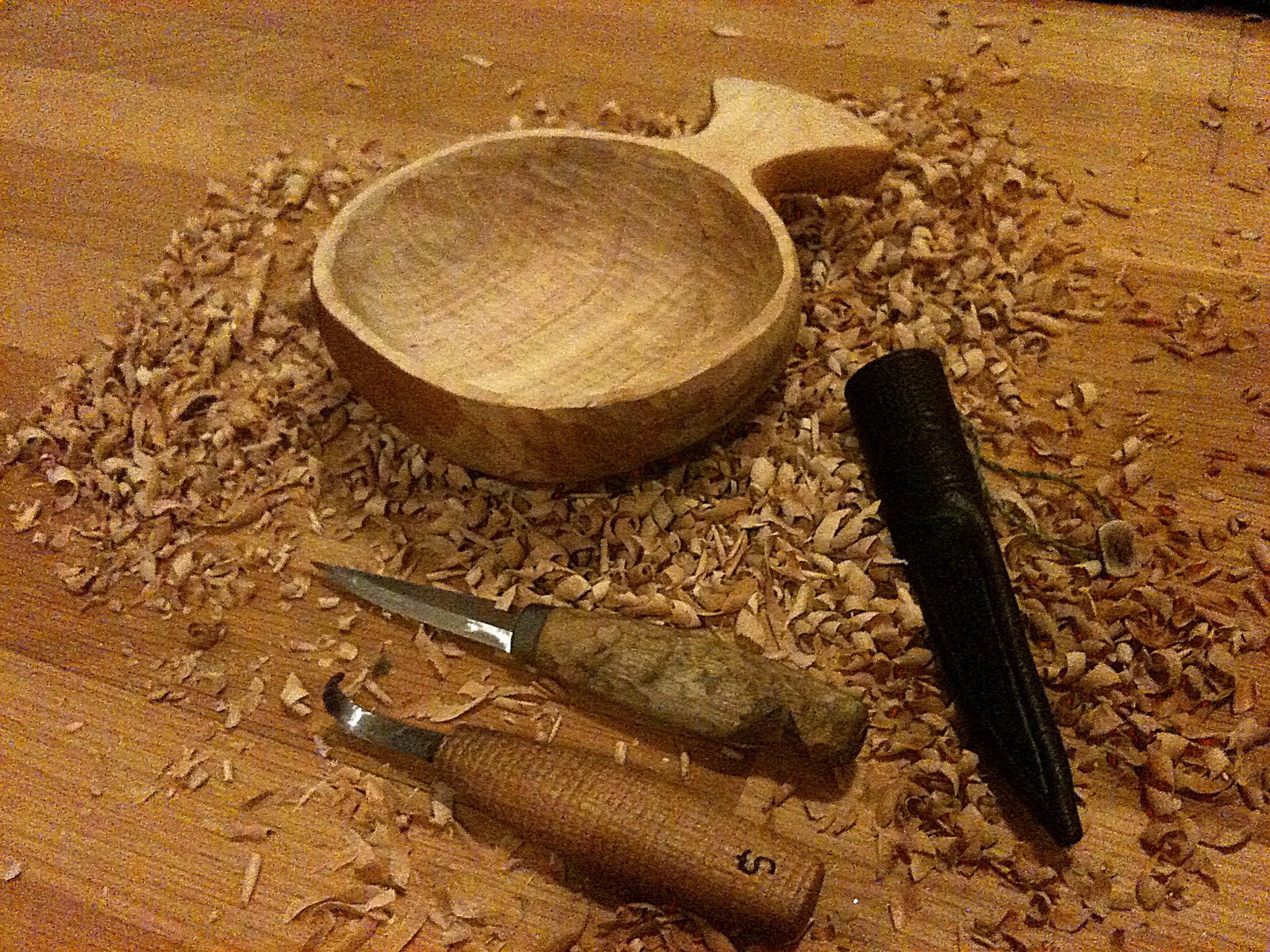 Simon Hill Green Wood Carving Birch Kuksa