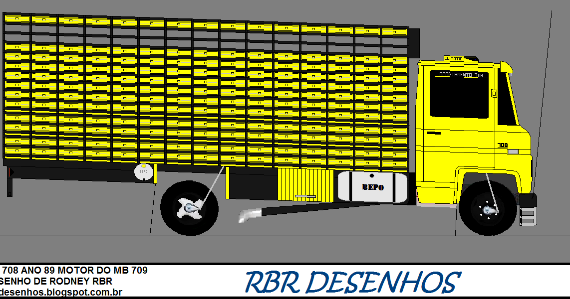 RBR DESENHOS DE CAMINHÕES: MB 1620 BOIADEIRO