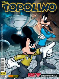 Topolino 3081 - 16 Dicembre 2014 | ISSN 1120-611X | CBR 300 dpi | Settimanale | Fumetti | Disney
Topolino apparve in Italia il 30 marzo 1930, quando sul n.13 del settimanale torinese Illustrazione del Popolo, diretto da Lorenzo Gigli, fu pubblicata la prima striscia disegnata da Ub Iwerks e intitolata Le avventure di Topolino nella giungla. Due anni dopo si ha il primo libro illustrato italiano con le sue immagini: Sua Altezza Reale il Principe Codarello e, poco più tardi, il 31 dicembre 1932, esce il primo numero di Topolino in formato giornale, edito da Nerbini.
Sulla falsariga del celebre Corriere dei Piccoli, anche Topolino si presentava ai lettori con periodicità settimanale e si apriva con una breve storia in cui le didascalie sono scritte in rima e realizzata da Giove Toppi, che divenne quindi il primo autore Disney italiano. Sul settimanale della Nerbini, comunque, trovano spazio soprattutto le strisce e le tavole realizzate da Floyd Gottfredson. In queste storie vengono anche introdotte delle didascalie in rima, scritte dal primo direttore della rivista, Paolo Lorenzini (detto Collodi Nipote in quanto nipote di Carlo Collodi), e viene anche assegnato il nome definitivo alla spalla di Topolino, ovvero quel Pippo un po' lunatico e un po' svampito che sui libri della Salani veniva ancora chiamato Medoro.
Nerbini non si era assicurato correttamente i diritti di pubblicazione: quando aveva varato la sua rivista, infatti, si era rivolto al Consorzio Cinematografico E.I.A., il distributore dei cortometraggi di Topolino, quando in realtà i diritti per le riviste erano stati dati in mano al giornalista Guglielmo Emanuel dallo stesso Disney. Per cui, per un paio di numeri, la testata passò da Topolino a Topo Lino, per poi riprendere la nota testata con il n.7. Il Topolino Giornale era formato da otto pagine e non conteneva solo storie a fumetti Disney ma anche storie non-Disney che anzi erano di solito la maggioranza delle storie presenti in un numero.
Il numero 137 del Topolino Giornale, dell'11 agosto 1935, segna il passaggio di consegne da Nerbini alla Mondadori. Il fascismo, tuttavia, causò dei problemi al giornale. Dal 1938, il Min.Cul.Pop. (Ministero della Cultura Popolare) impone alla stampa di non editare più i protagonisti del fumetto popolare americano. Il solo Topolino è risparmiato, e così il suo logo e il suo personaggio possono continuare ad esistere nelle edicole italiane, ma in piena seconda guerra mondiale, a partire dal n.476 del 27 gennaio 1942, anche il settimanale è costretto a cedere alle restrizioni. Lo sostituisce Tuffolino, un ragazzetto dalle medesime caratteristiche fisiche, disegnato dal grande illustratore Pierlorenzo De Vita. Con la fine del fascismo, le avventure di Topolino poterono di nuovo essere pubblicate.
Alla fine degli anni quaranta, però, i giornali a fumetti che pubblicavano storie a puntate di non più di due tavole ad episodio erano irrimediabilmente in crisi, e così lo stesso Topolino, le cui vendite erano di gran lunga calate rispetto al periodo d'oro. Mondadori, però, non poteva rinunciare alla rivista da edicola per non perdere i ricchi diritti delle pubblicazioni da libreria, così decise un doloroso ma necessario cambio di formato e periodicità. Nel 1949 nasce così il periodico a fumetti Topolino formato libretto, all'inizio con cadenza mensile, quindi quindicinale e, infine, settimanale, fino a giungere a oggi al suo sessantesimo anniversario e con oltre 3000 numeri usciti, ricchi di storie tra le più famose, con autori da Carl Barks a Romano Scarpa, da Floyd Gottfredson a Giovan Battista Carpi e così via.