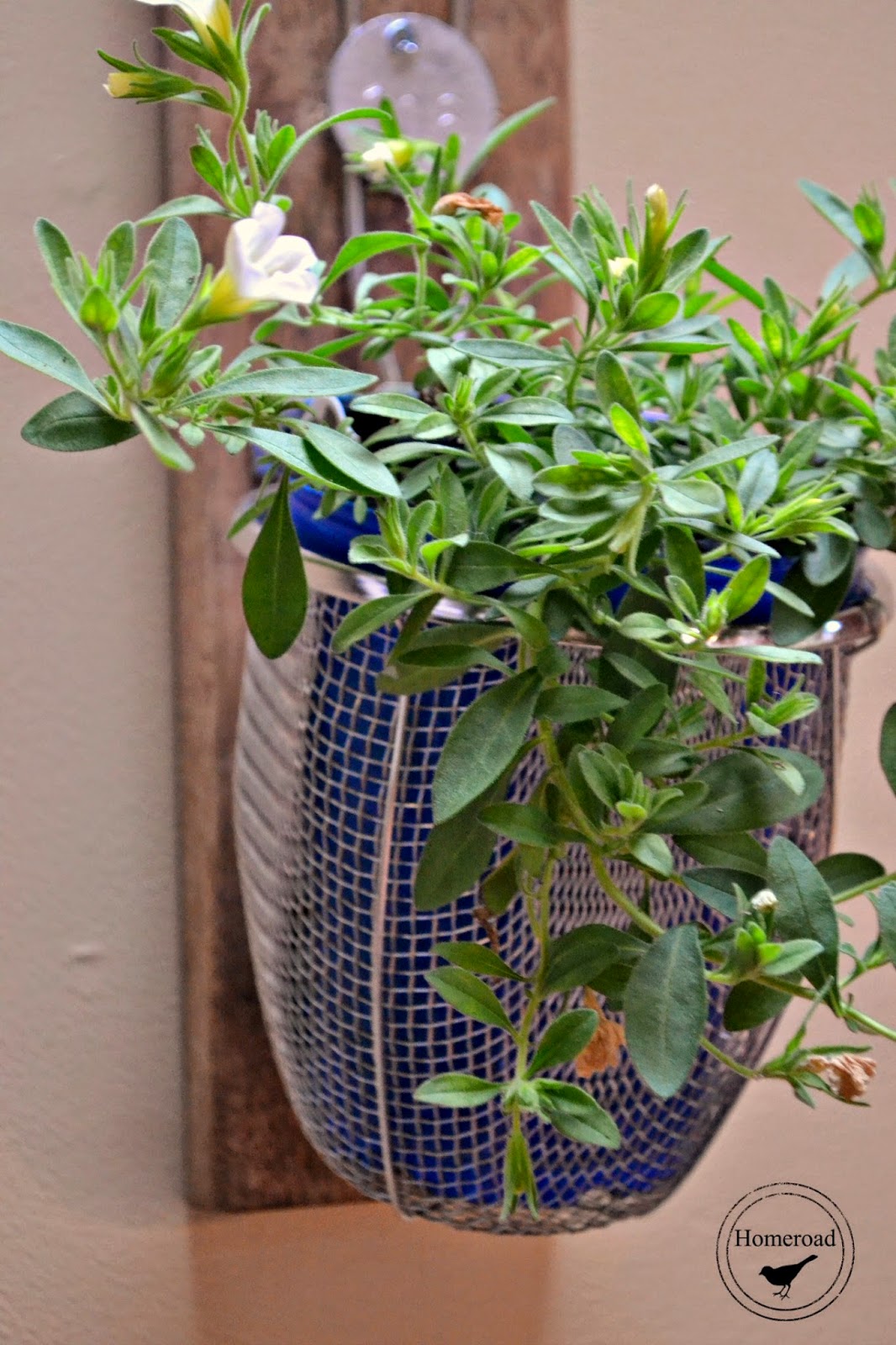 A Repurposed Metal Flower Basket Homeroad