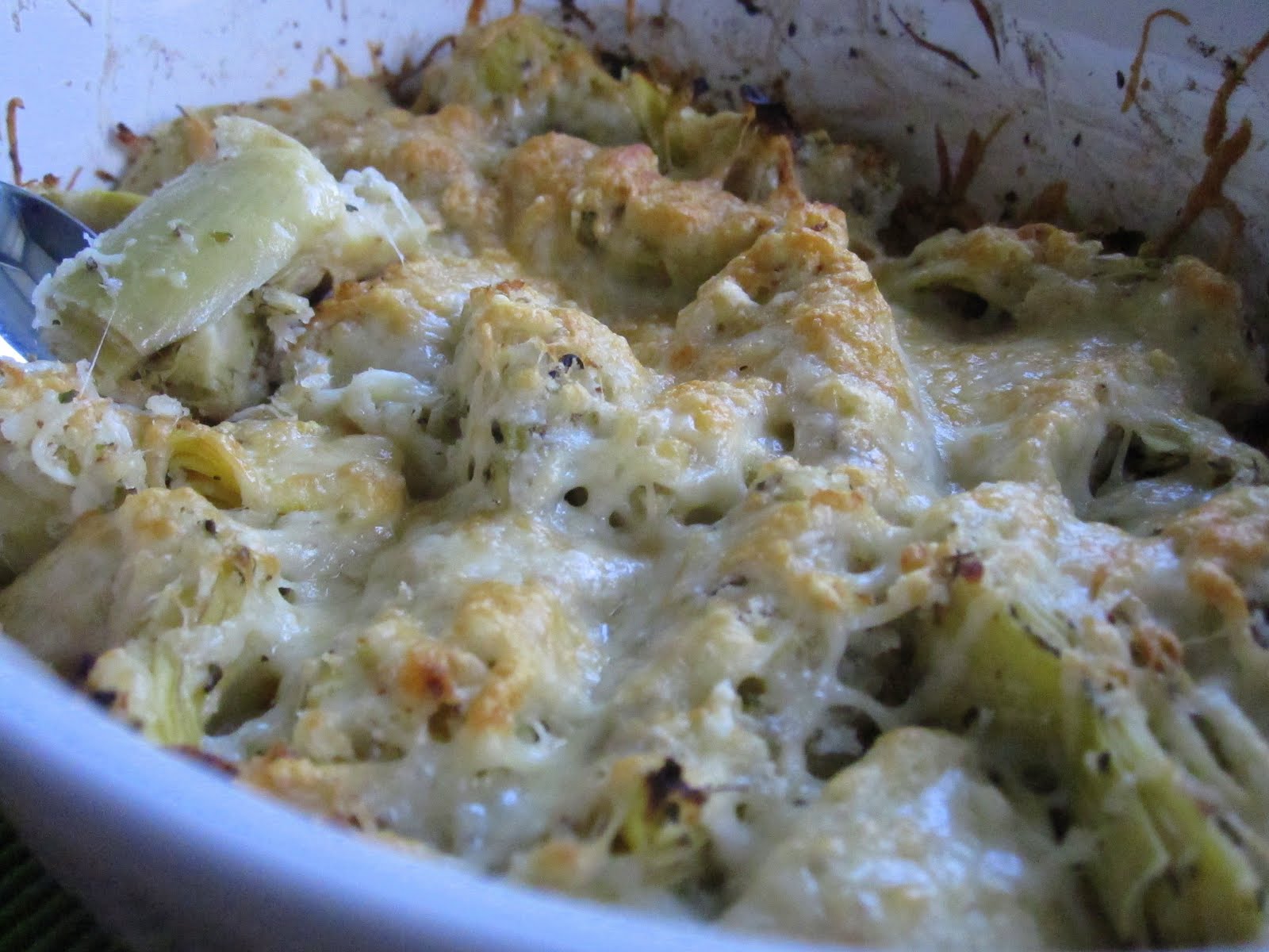 Elizabeth's Dutch Oven Parmesan Baked Artichokes