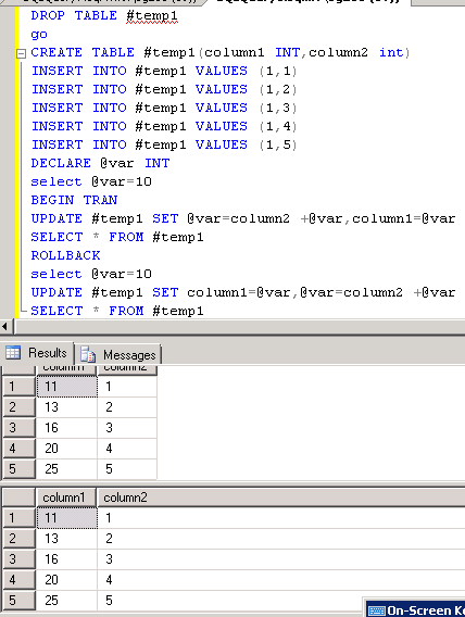 Sql Server Update Query Table Aliases