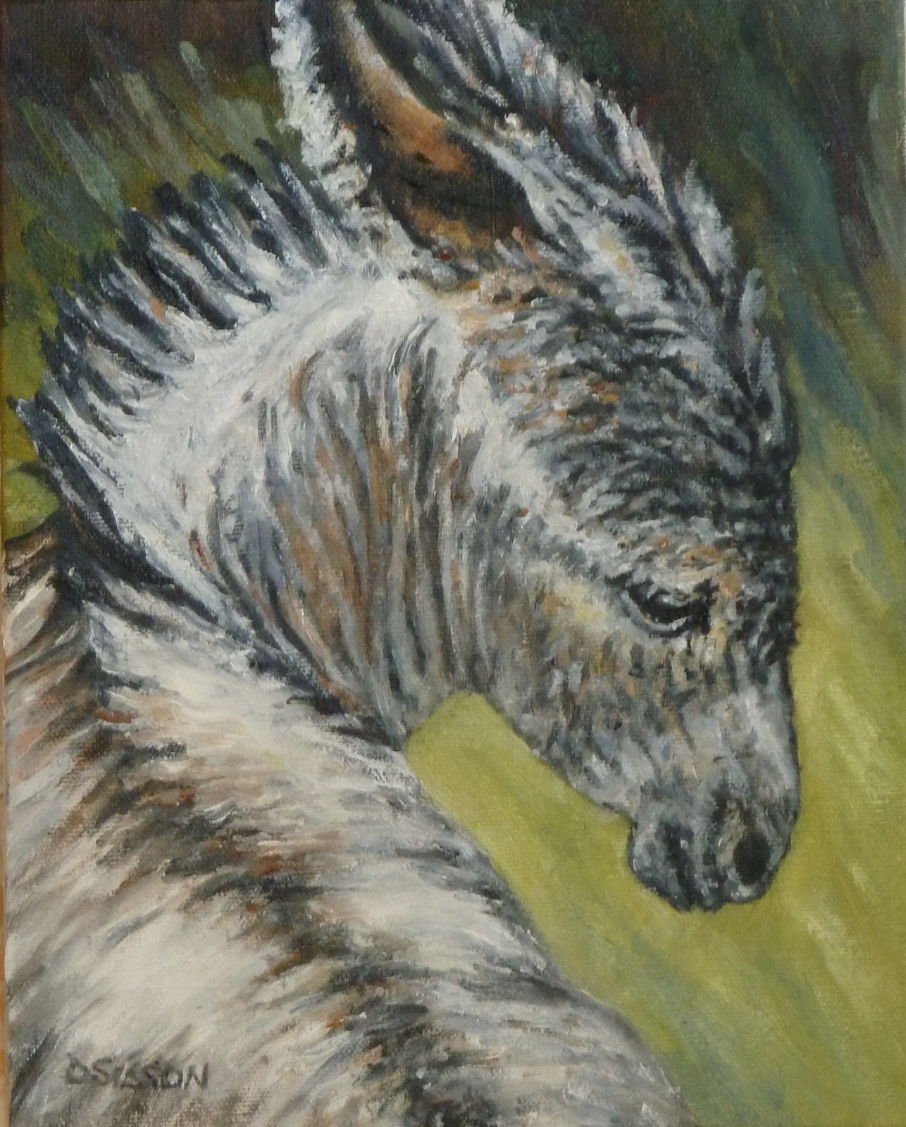 Daily Painting Projects Christmas BurroOil Painting Pet Art Portrait