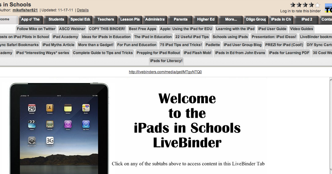 Apps in Education iPads in Schools LiveBinder