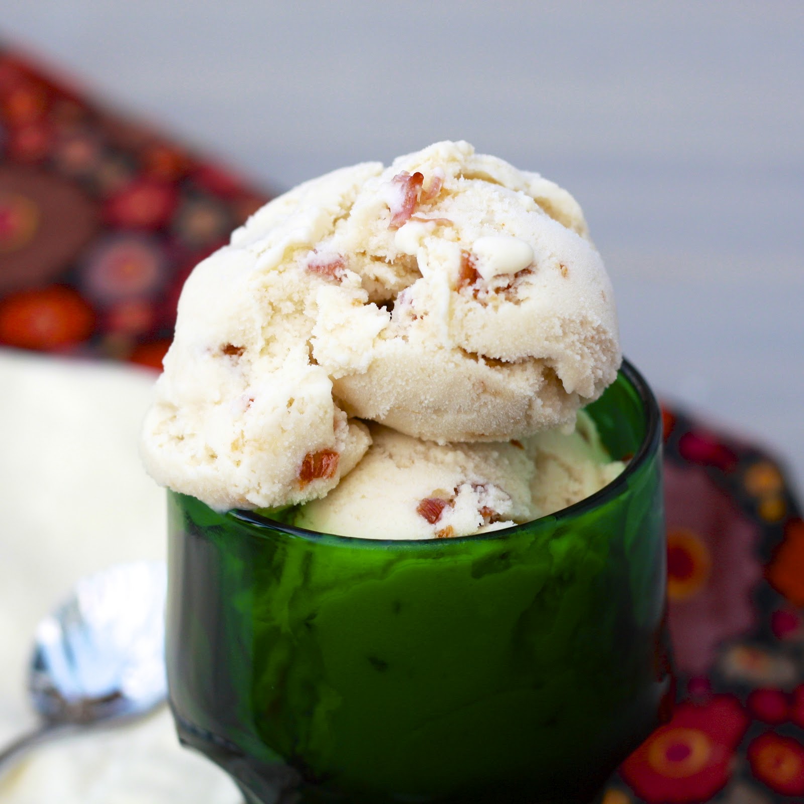 Maple Whiskey Ice Cream with Candied Bacon The Sweets Life