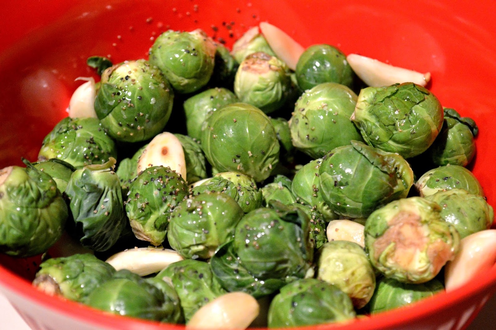 Kiss My Apron Brussel Sprouts with Bacon and Gruyere