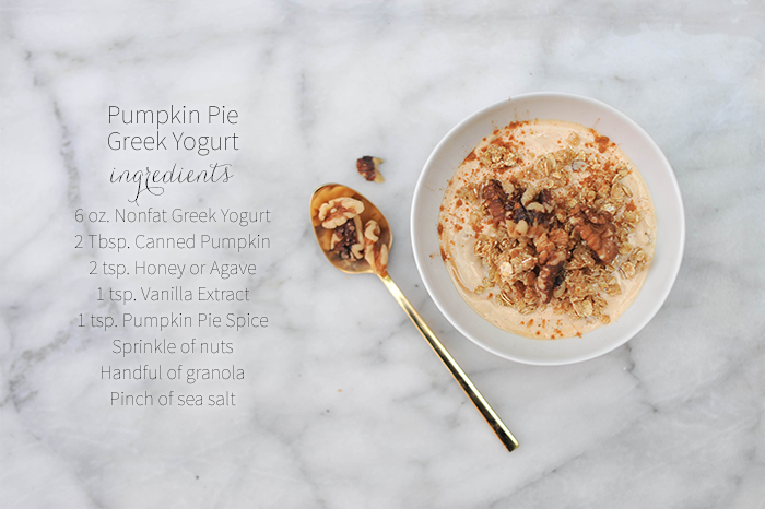 Pumpkin Pie Greek Yogurt Breakfast Bowl Recipe