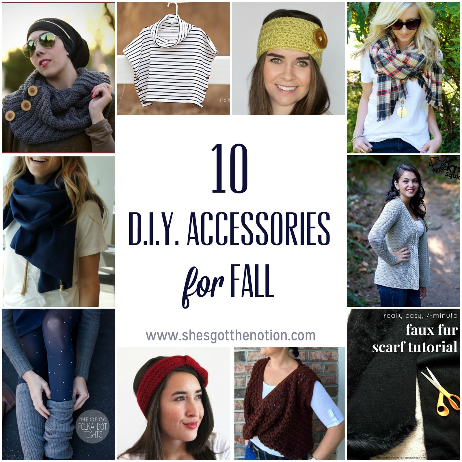10 DIY Accessories for Fall | She's Got the Notion