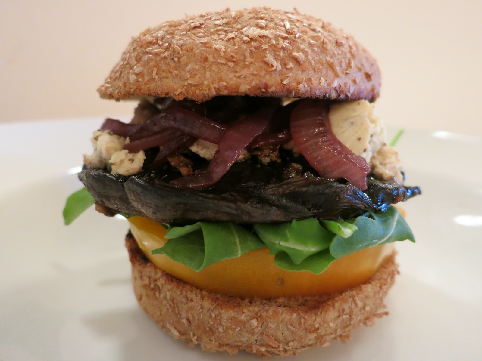 The Veracious Vegan Portobello Burgers with Vegan Blue Cheese
