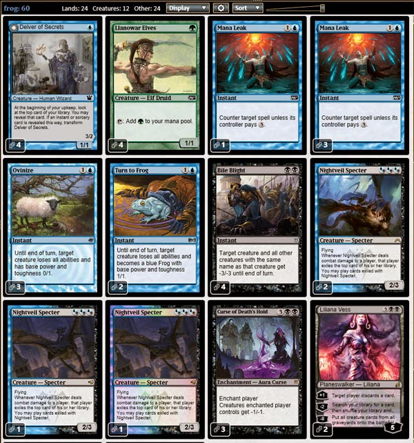 Magic the Gathering Adventures Turn to Frog