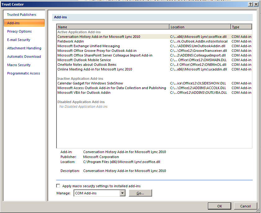 remove add ins from outlook remove add ins from outlook