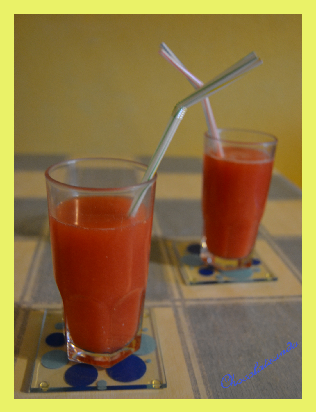 Chocolateando: Zumo de sandía, naranja y limón