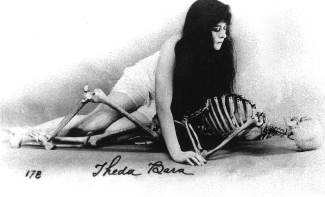 Theda Bara, the first "Vamp" (femme fatale) in cinema history.