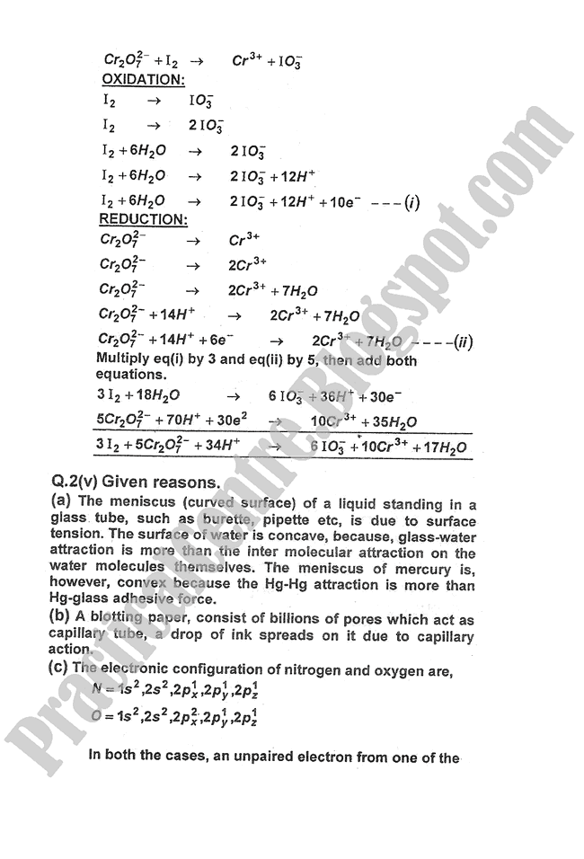 Chemistry-Numericals-Solve-2013-five-year-paper-class-XI