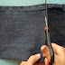 With Just a Few Cuts, She Turned an Old Pair of Jeans Into Something Every Girl Needs!