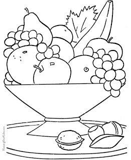 Fruit Basket Coloring Pages