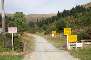 Signs on the Nevis road
