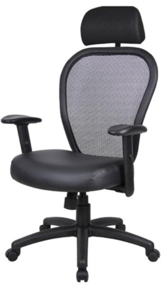 Boss Leather Mesh back Task Chair Boss Leather Mesh back Task Chair