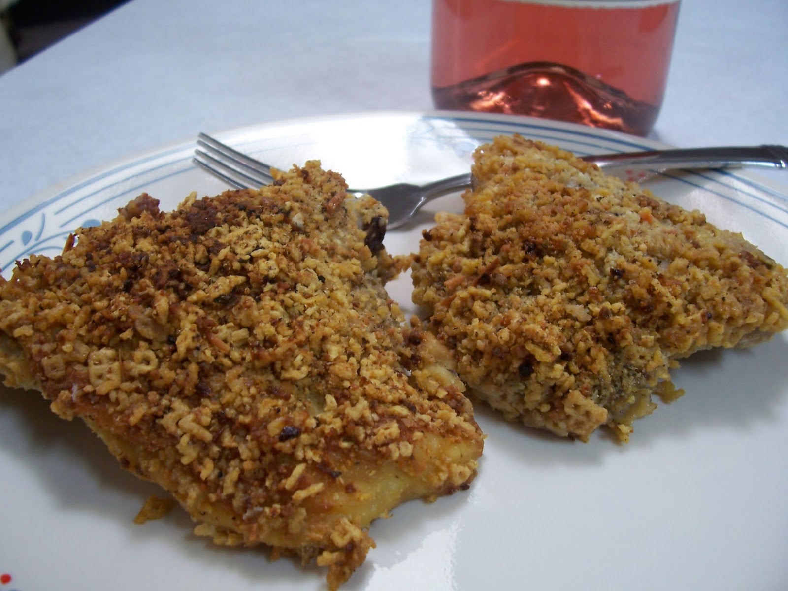 Gluten Free Oven baked Chex Chicken Recipe, GF Skinny GF Chef healthy and great tasting gluten