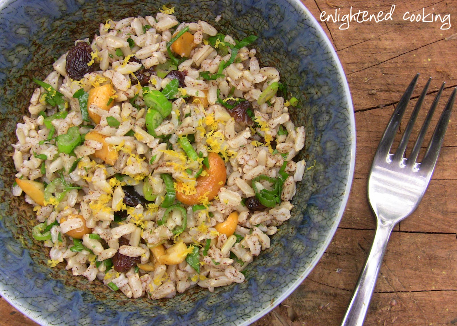 Persian Brown Rice and Cashew Salad {Vegan, GlutenFree} power hungry