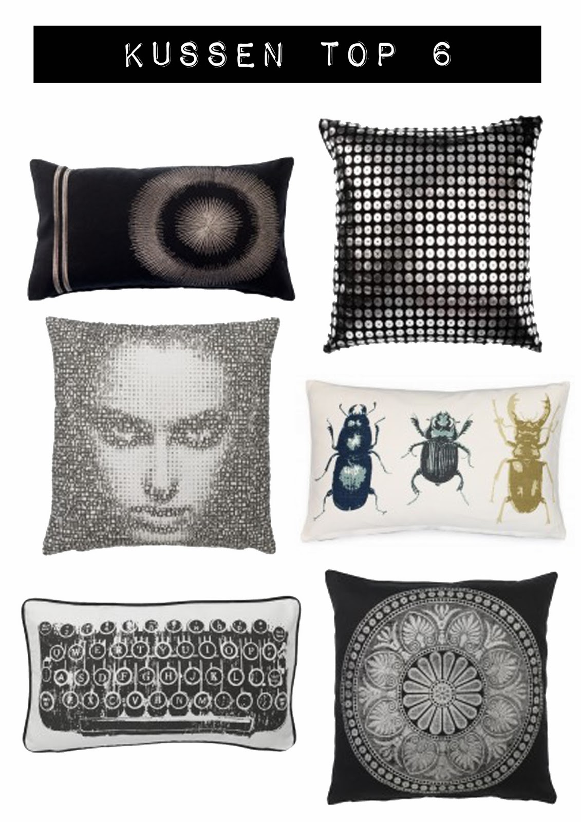 interieurcursus Kussens top 6 wat is jouw favoriet