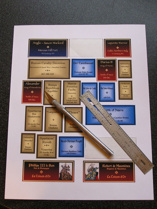 Nameplates Simplified on the Computer | planetFigure | Miniatures