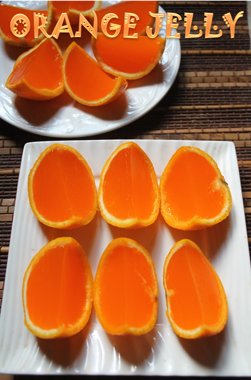 Fresh Orange Jelly Recipe Orange Gelatin Recipe Orange Jelly Wedges