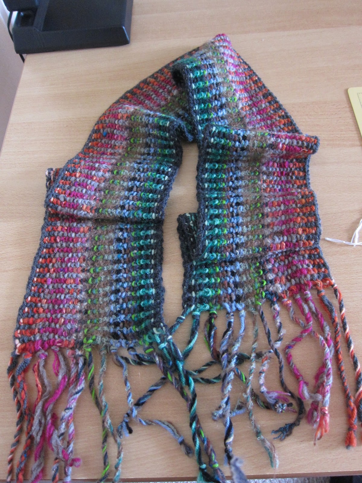 Thinking Out Loud Free Pattern Friday A Linen Stitch Scarf