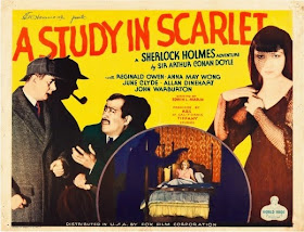 Sherlock Holmes: A Study in Scarlet Vintage 1933 film poster