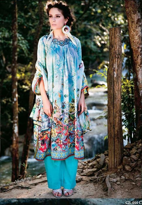 Classic Lawn Clothing Collection 2014 Volume-2 by Five Star Textiles for Ladies