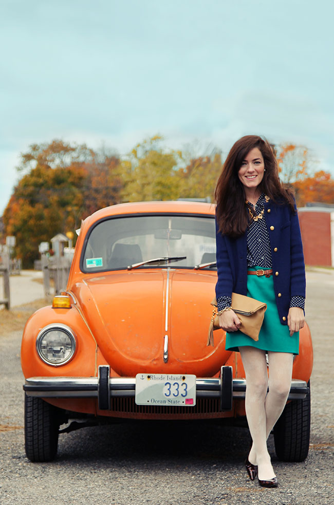 Classy Girls Wear Pearls: Tangerine Punch Buggy