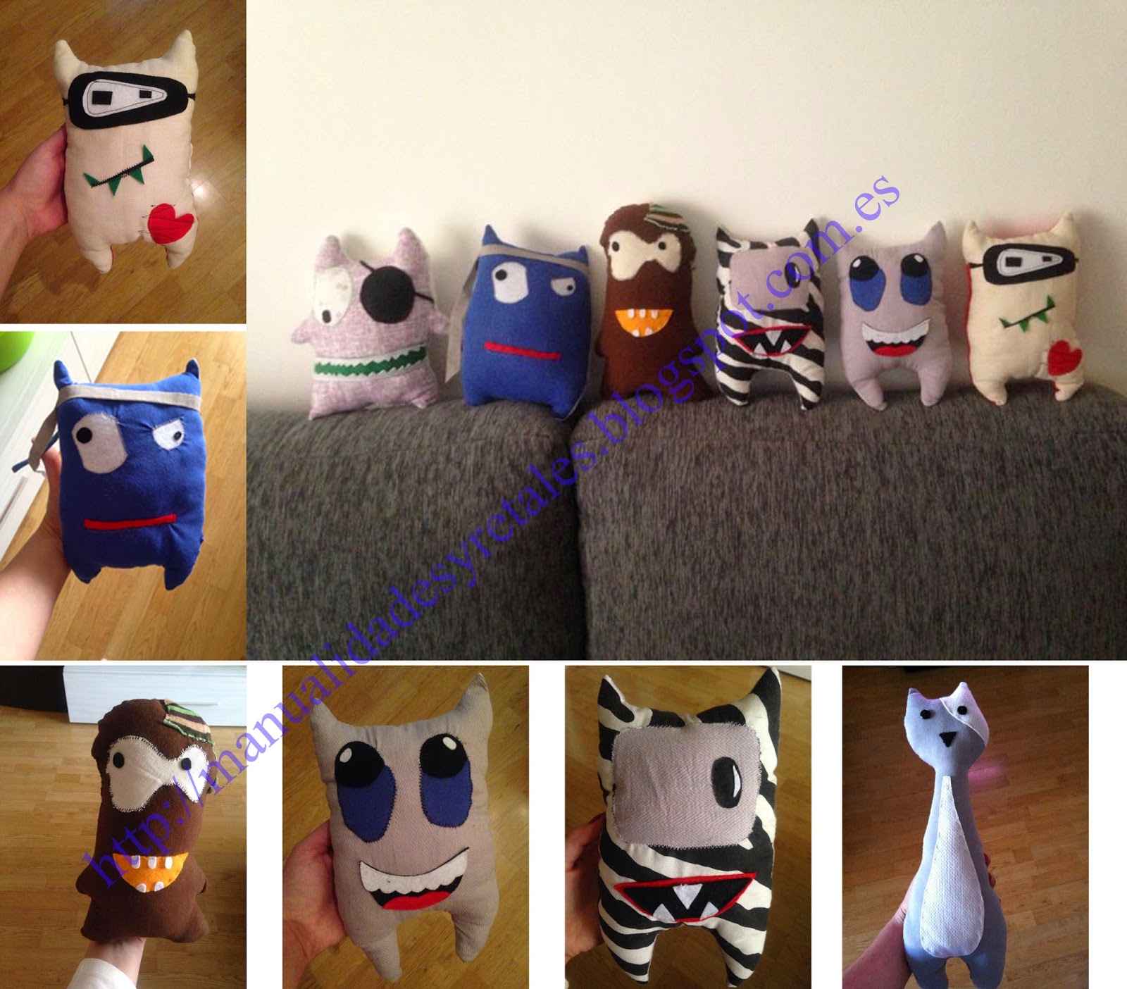 Manualidades Y Retales Monstruos Tela