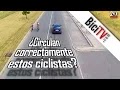 Circular en bicicleta en paralelo: ¿es legal?