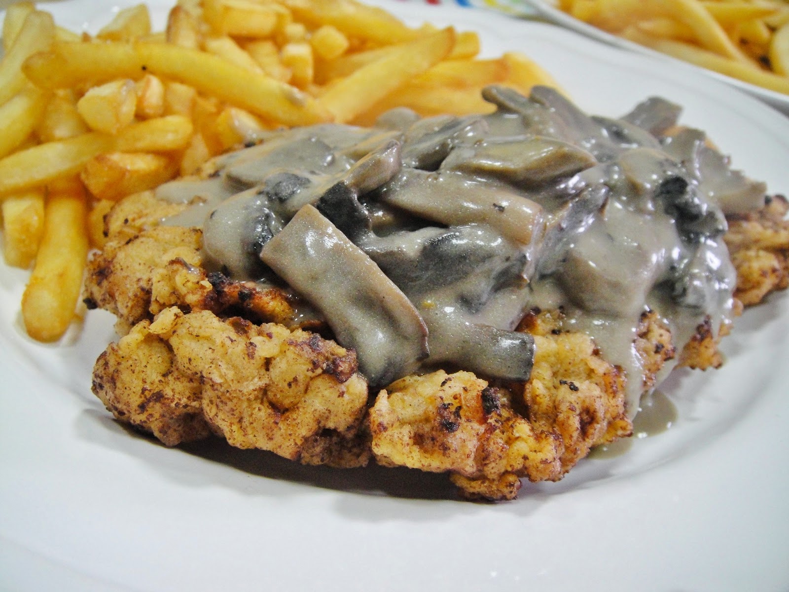 Maryam's Culinary Wonders 731. Steak Escalope with Mushroom Sauce