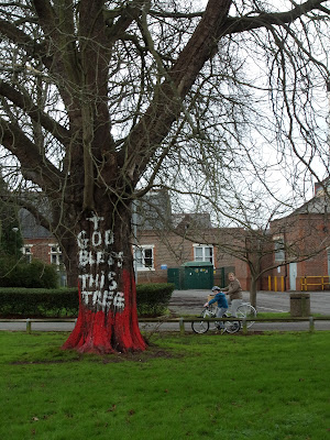 painted tree in st james mental hospital grounds portsmouth