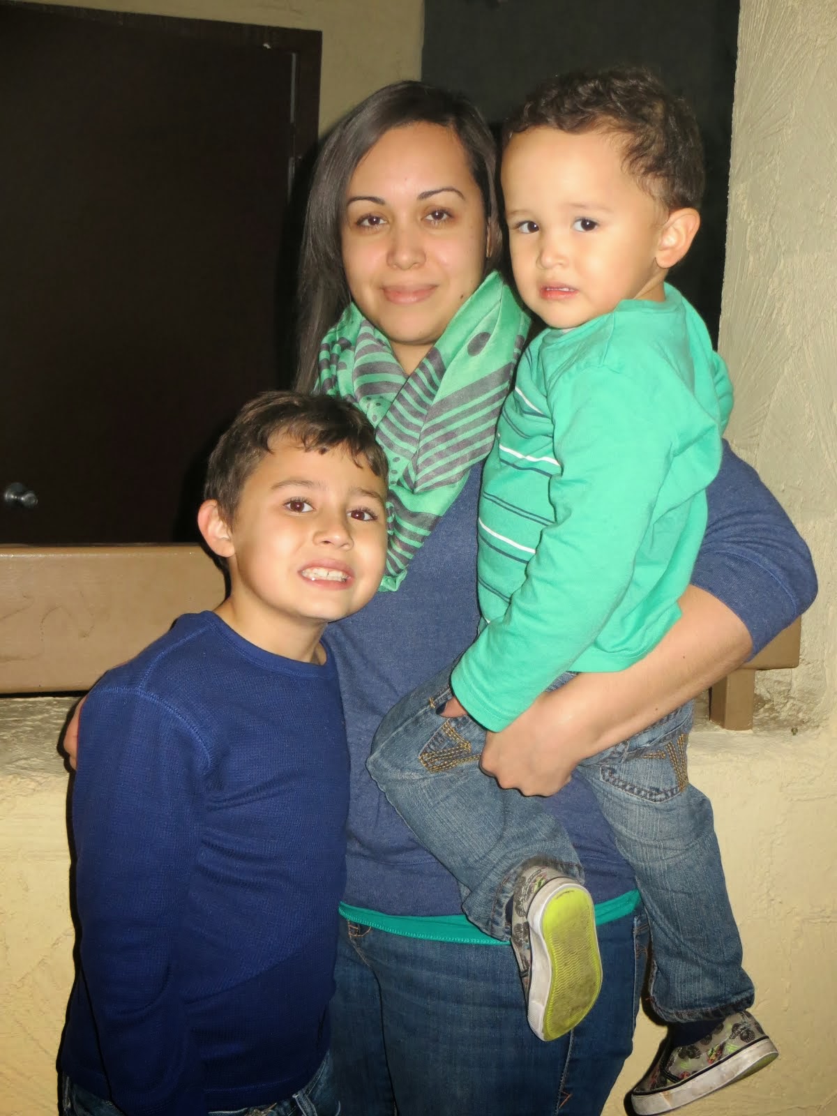 My beautiful sis & my nephews